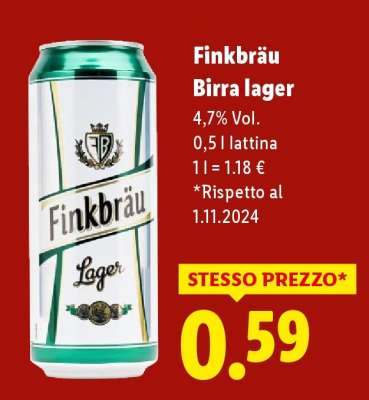 Finkbräu Birra lager