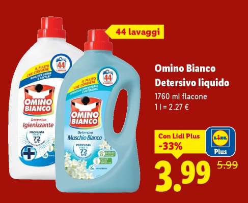 OMINO BIANCO detersivo liquido