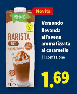 Vemondo Bevanda all'avena aromatizzata al caramello