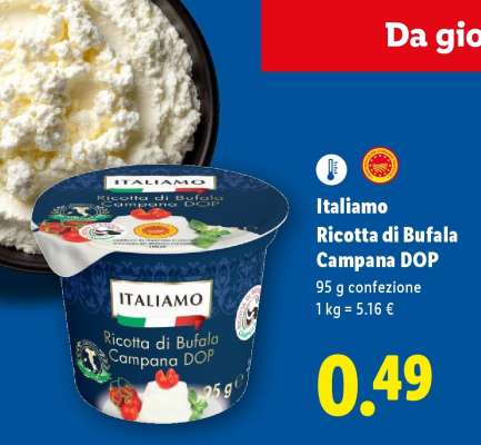 Italiamo Ricotta di bufala campana DOP