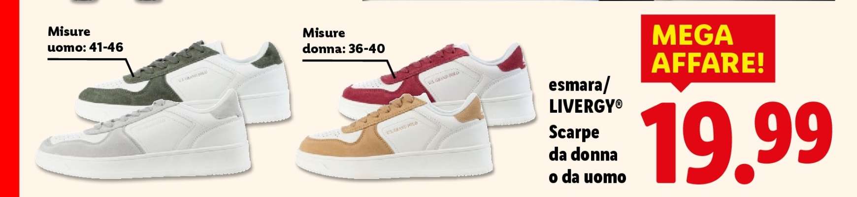 Scarpe da donna o da uomo