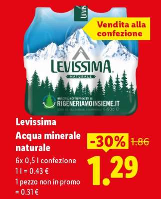 Levissima Acqua minerale naturale