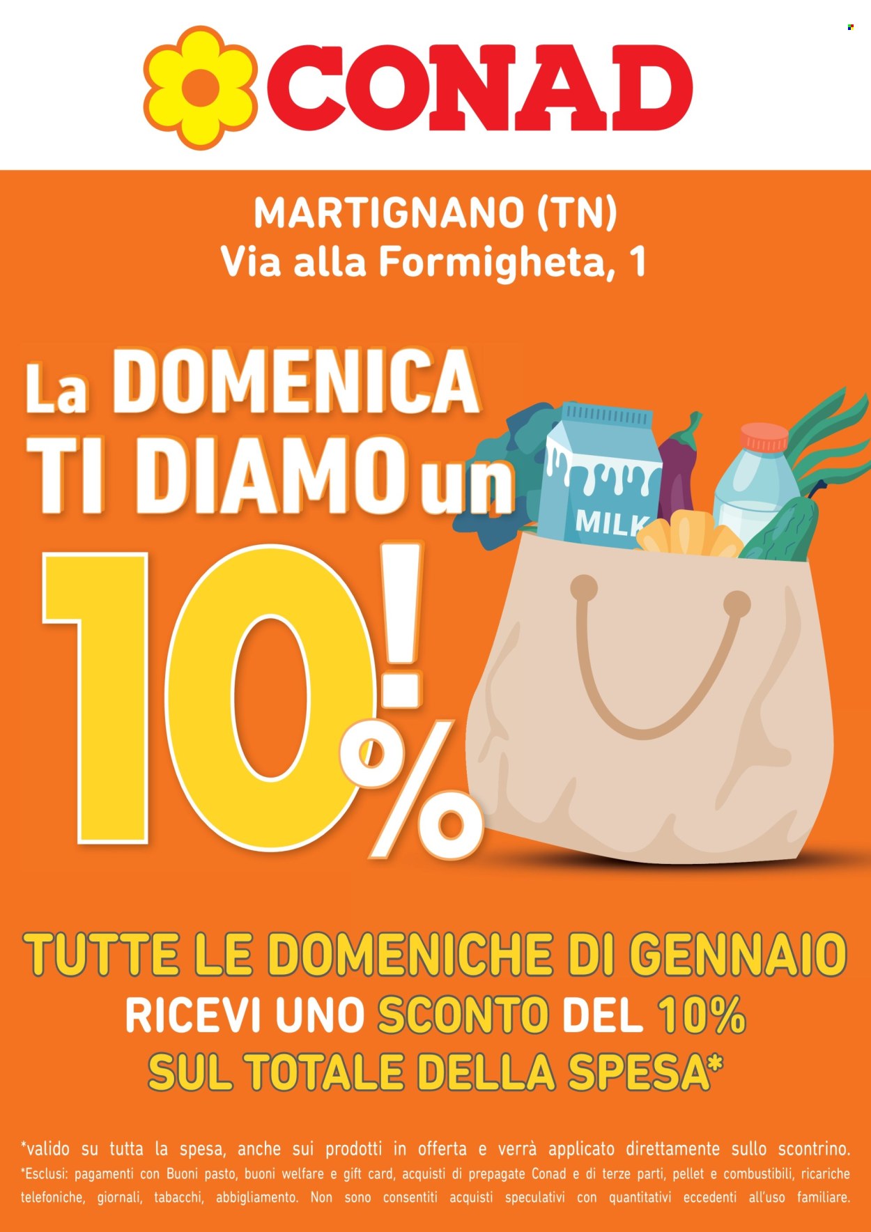 Volantino Conad - 4/1/2026 - 25/1/2026. Pagina 1