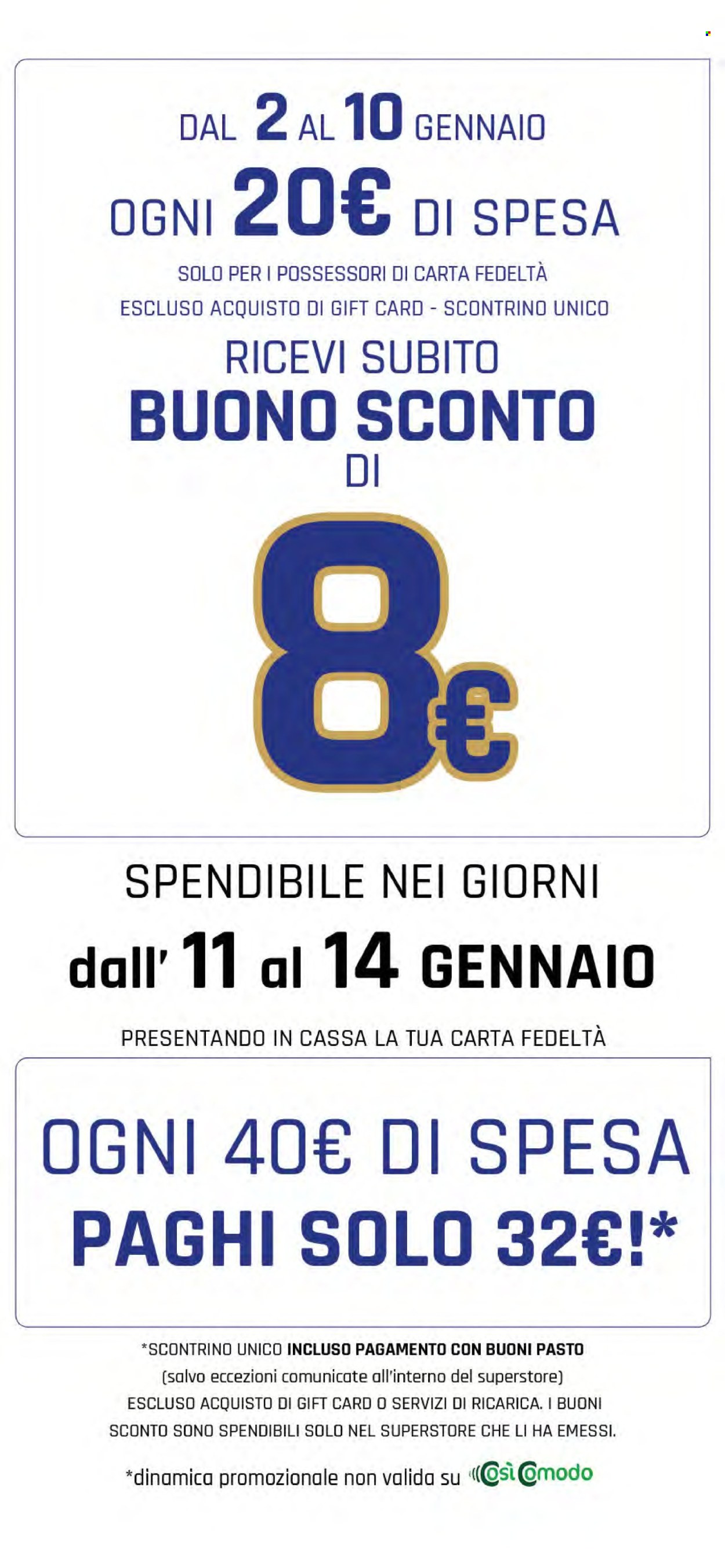 Volantino Famila - 2/1/2026 - 10/1/2026. Pagina 2