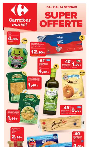 Volantino Carrefour - 2/1/2026 - 14/1/2026.