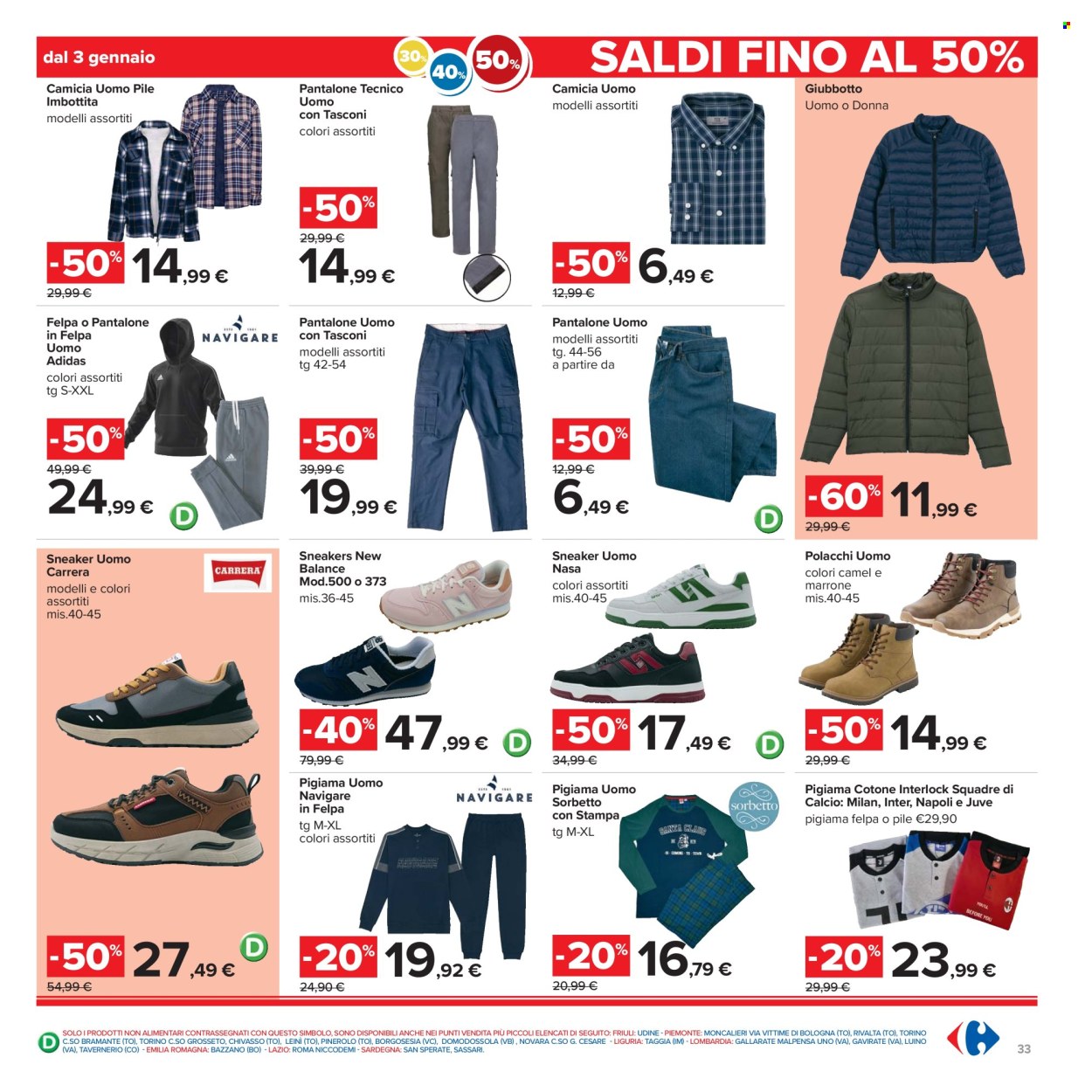 Volantino Carrefour - 2/1/2026 - 14/1/2026. Pagina 33