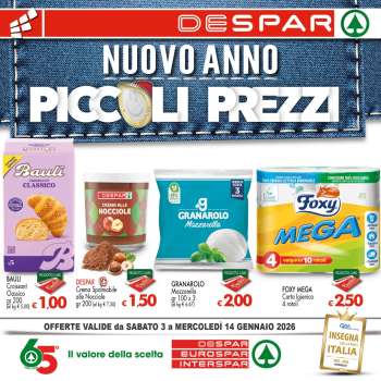 Volantino Eurospar - 3/1/2026 - 14/1/2026.
