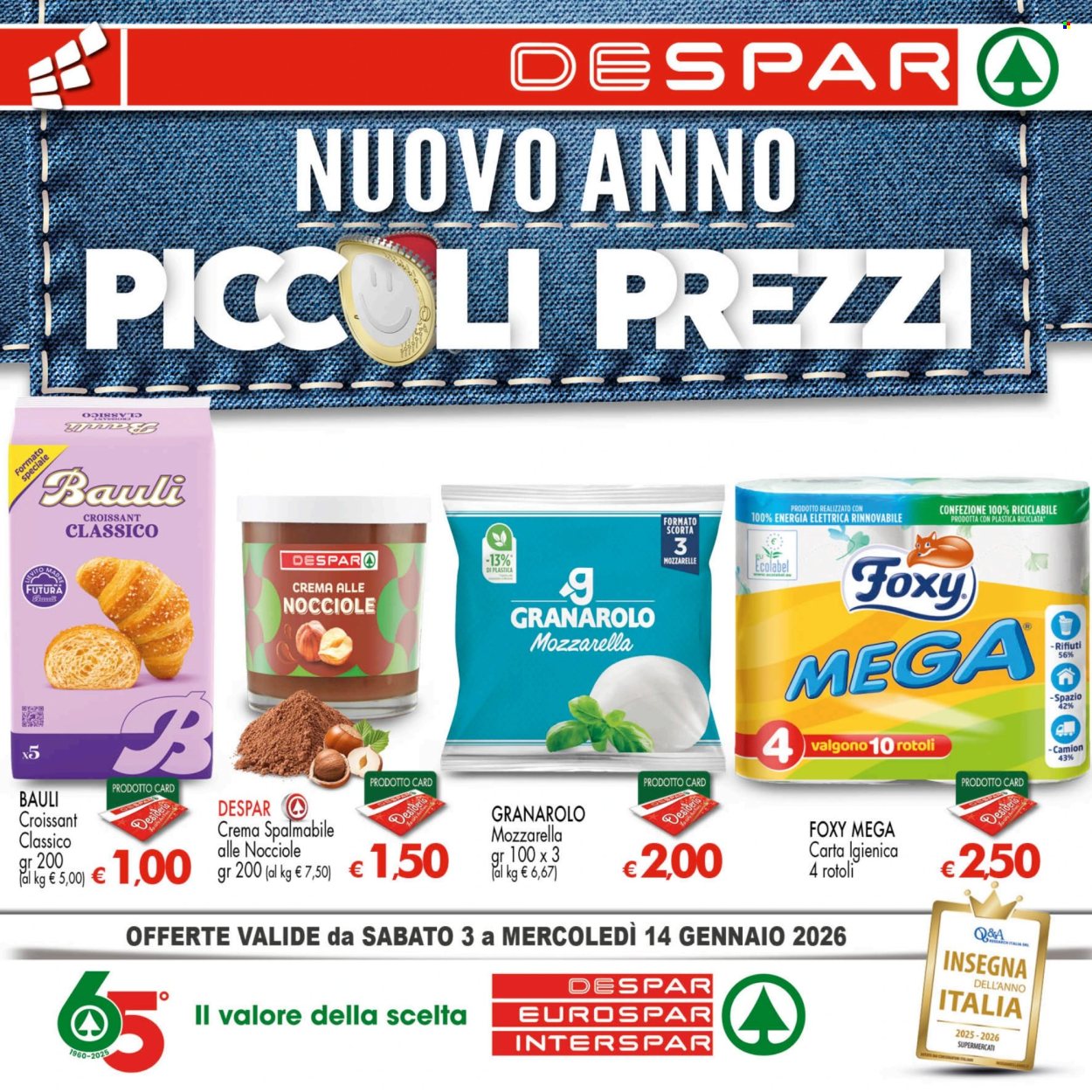 Volantino Interspar - 3/1/2026 - 14/1/2026. Pagina 1
