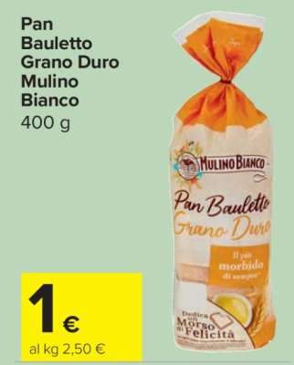 Pan Bauletto Grano Duro Mulino Bianco