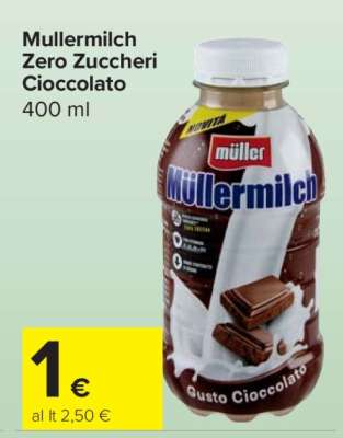 Mullermilch Zero Zuccheri Cioccolato