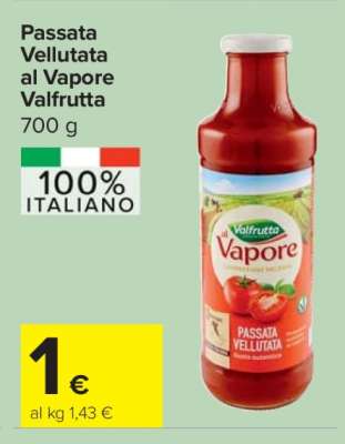 Passata Vellutata al Vapore Valfrutta