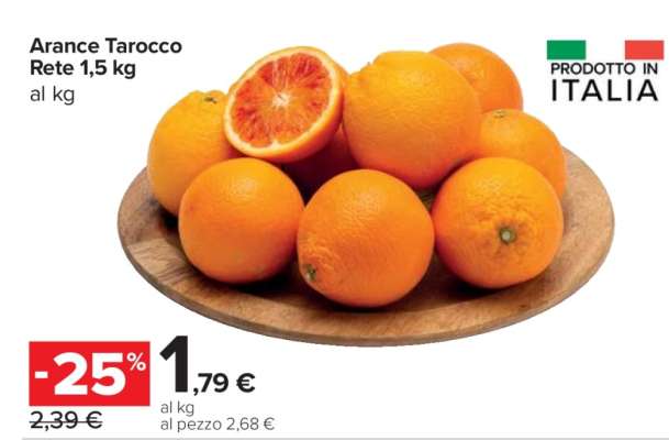 Arance Tarocco Rete 1,5 kg