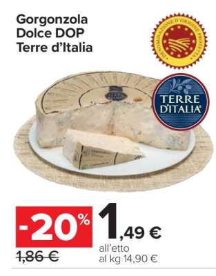 Gorgonzola Dolce DOP Terre d'Italia