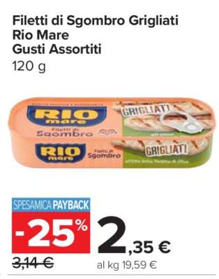 Filetti di Sgombro Grigliati Rio Mare Gusti Assortiti
