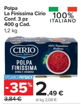 Polpa La Finissima Cirio