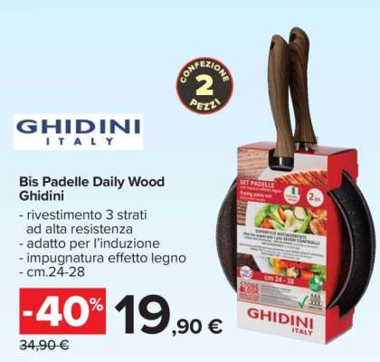 Bis Padelle Daily Wood Ghidini