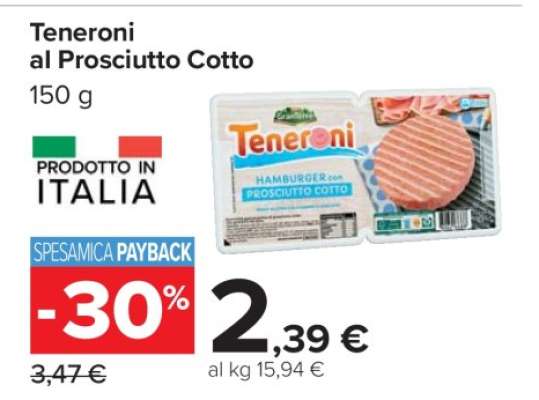 Teneroni al Prosciutto Cotto