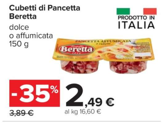 Cubetti di Pancetta Beretta