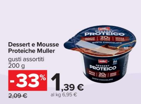 Dessert e Mousse Proteiche Muller