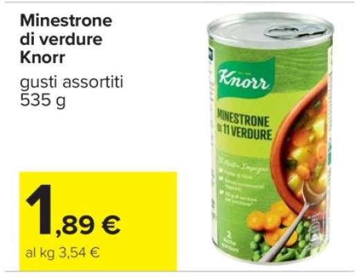 Minestrone di verdure Knorr