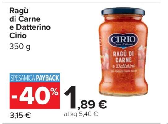 Ragù di Carne e Datterino Cirio