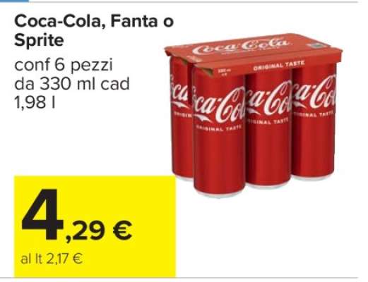 COCA COLA, FANTA O SPRITE