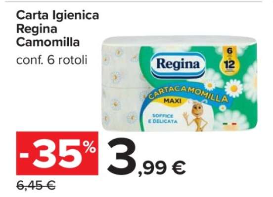 CARTA IGIENICA REGINA CAMOMILLA