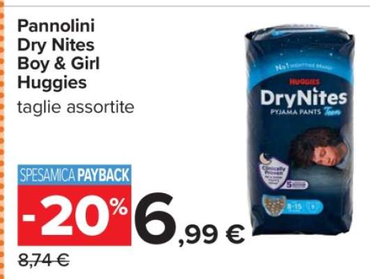 Pannolini Dry Nites Boy & Girl Huggies
