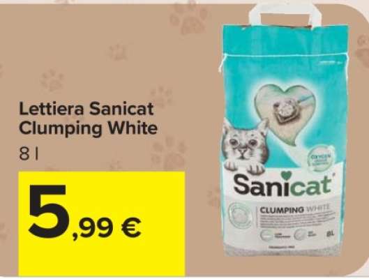 Lettiera Sanicat Clumping White