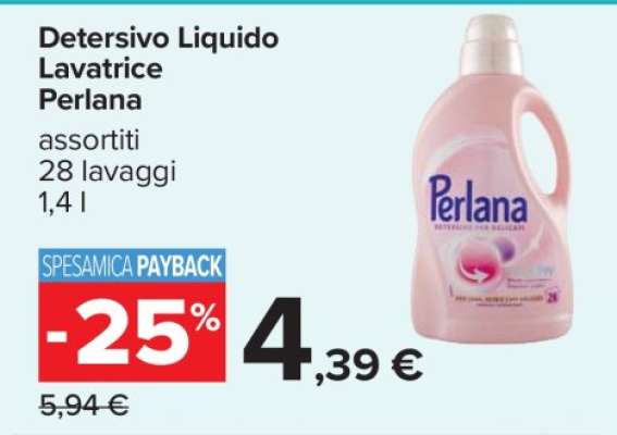 Detersivo Liquido Lavatrice Perlana