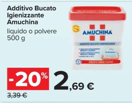 Additivo Bucato Igienizzante Amuchina