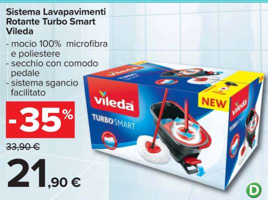 Sistema Lavapavimenti Rotante Turbo Smart Vileda