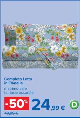 Completo Letto in Flanella