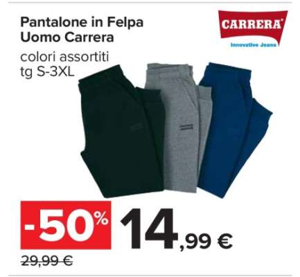 Pantalone in Felpa Uomo Carrera