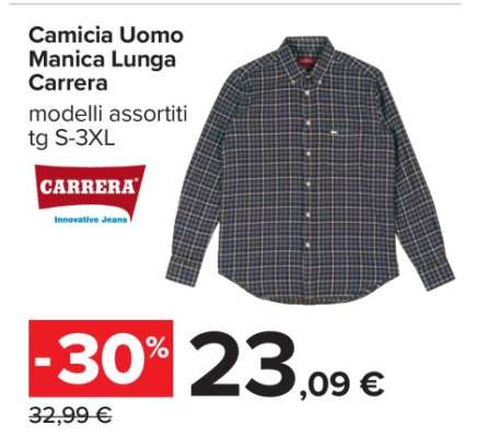 Camicia Uomo Manica Lunga Carrera