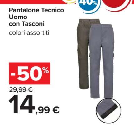 Pantalone Tecnico Uomo con Tasconi