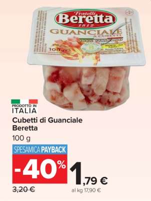 Cubetti di Guanciale Beretta