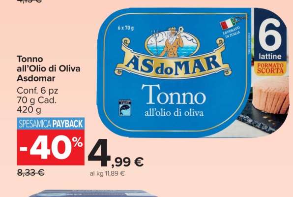 Tonno all’Olio di Oliva AsdoMar