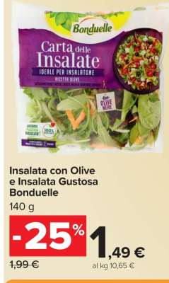 Insalata con Olive e Insalata Gustosa Bonduelle