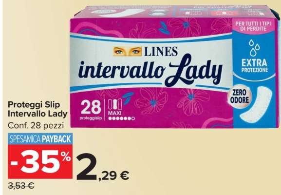 Proteggi Slip Intervallo Lady