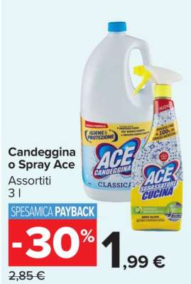 Candeggina o Spray Ace