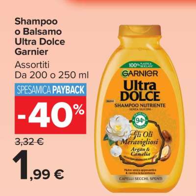 Shampoo o Balsamo Ultra Dolce Garnier