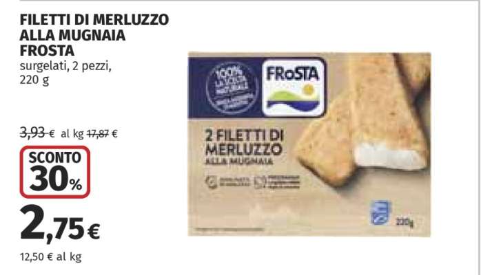 FILETTI DI MERLUZZO ALLA MUGNAIA FROSTA