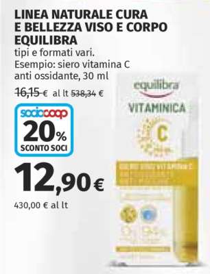 LINEA NATURALE CURA E BELLEZZA VISO E CORPO EQUILIBRA