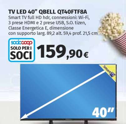 TV LED 40” QBELL QT40FTF8A
