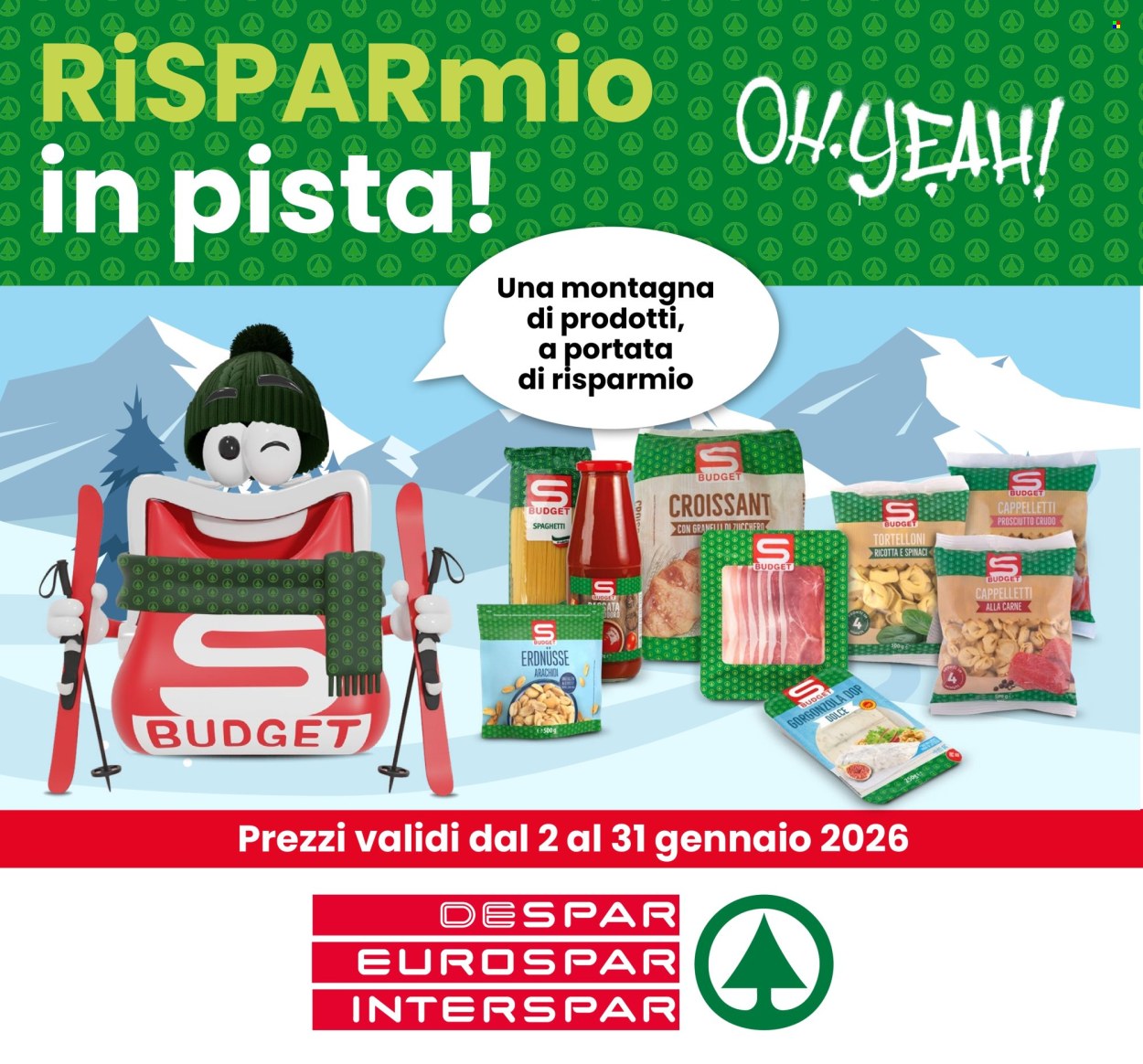 Volantino Eurospar - 2/1/2026 - 31/1/2026. Pagina 1