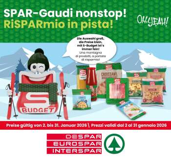 Volantino Eurospar - 2/1/2026 - 31/1/2026.