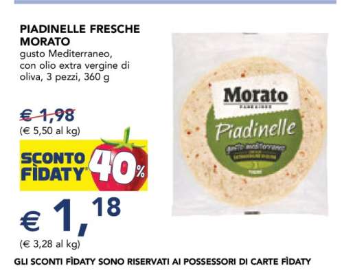 PIADINELLE FRESCHE MORATO
