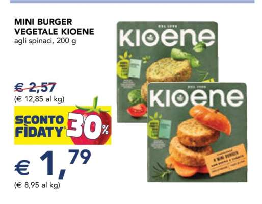 MINI BURGER VEGETALE KIOENE