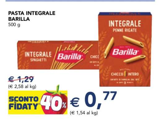 PASTA INTEGRALE BARILLA